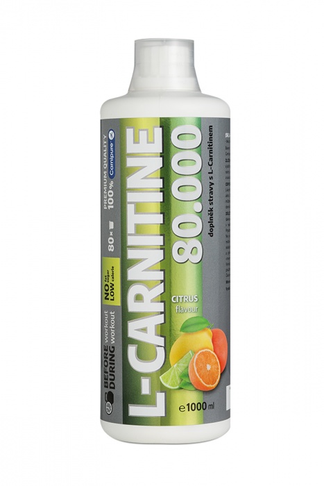 WELLNESS FOOD L-CARNITINE 80000 liquid 1litr citrus - karnitin
