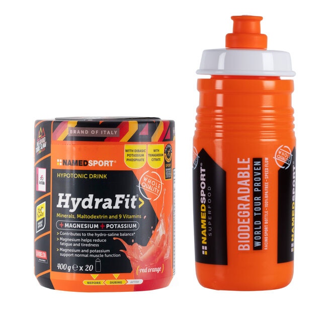 hypotonický nápoj NAMEDSPORT HYDRA FIT S BIDONEM ELITE 2021