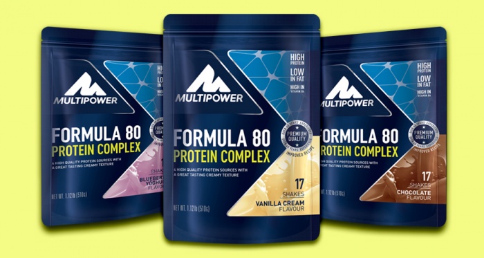 MULTIPOWER FORMULA80 PROTEIN COMPLEX večerní protein s kaseinem 2+1 zdarma