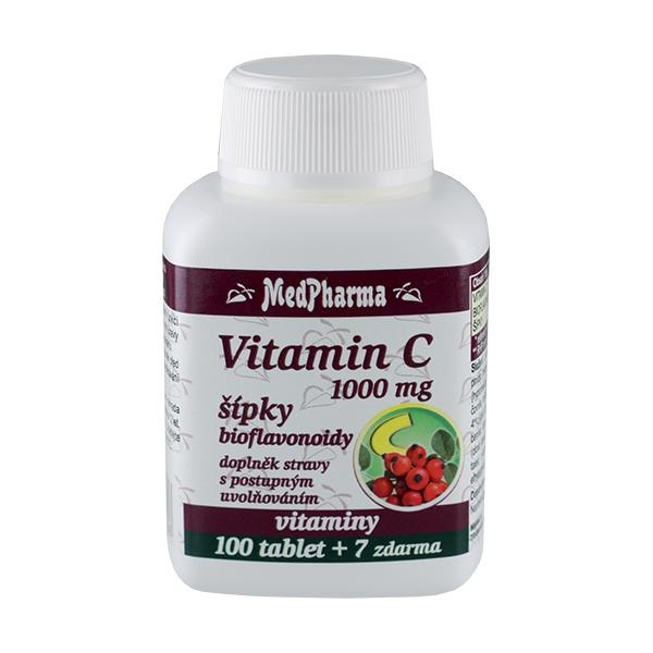 MEDPHARMA Vitamín C 1000mg se šípky a bioflavonoidy 107 tbl.